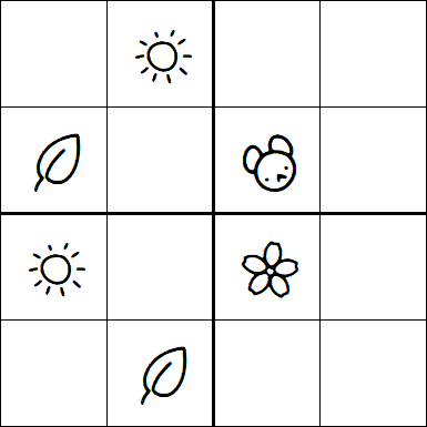 Kids Sudoku 4x4 - Simple