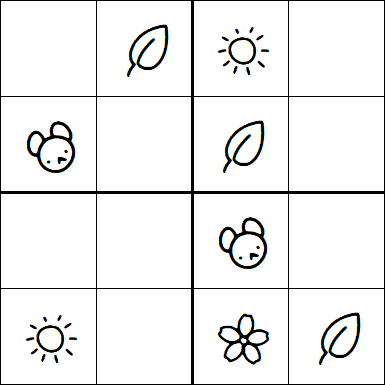 Kids Sudoku 4x4 - Simple