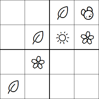 Kids Sudoku 4x4 - Simple