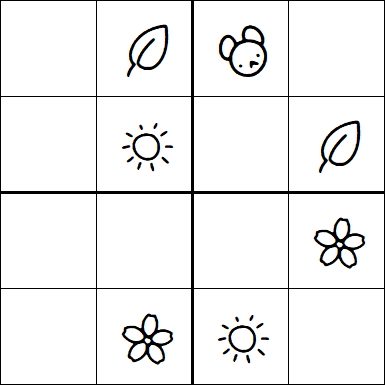 Kids Sudoku 4x4 - Simple