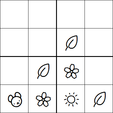 Kids Sudoku 4x4 - Simple