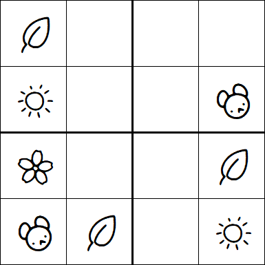 Kids Sudoku 4x4 - Easy