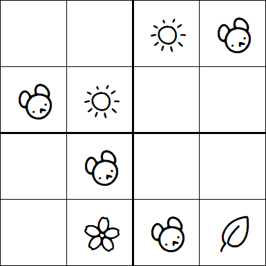 Kids Sudoku 4x4 - Easy