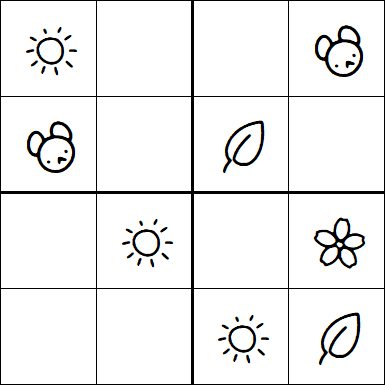 Kids Sudoku 4x4 - Easy