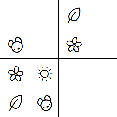 Kids Sudoku 4x4 - Easy