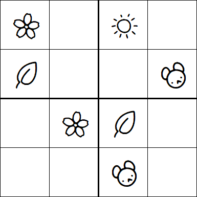 Kids Sudoku 4x4 - Easy
