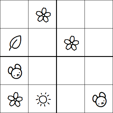 Kids Sudoku 4x4 - Easy