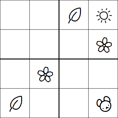 Kids Sudoku 4x4 - Easy