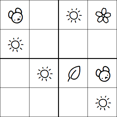 Kids Sudoku 4x4 - Easy