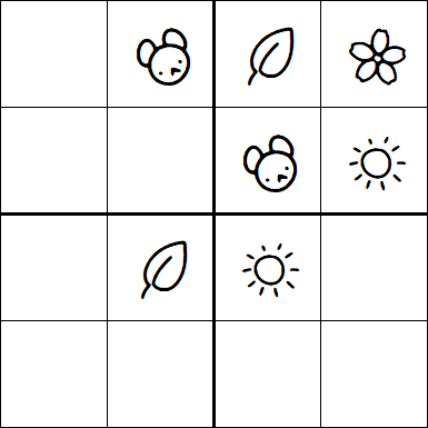Kids Sudoku 4x4 - Simple