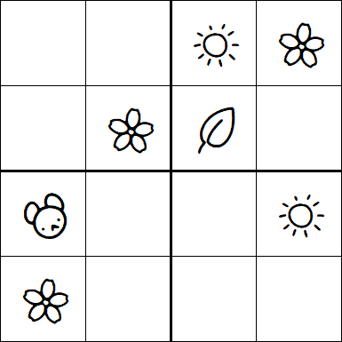 Kids Sudoku 4x4 - Easy