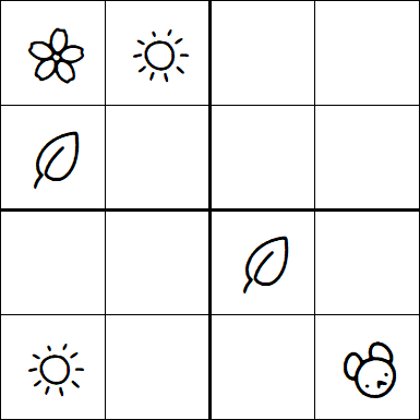 Kids Sudoku 4x4 - Simple