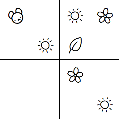 Kids Sudoku 4x4 - Simple