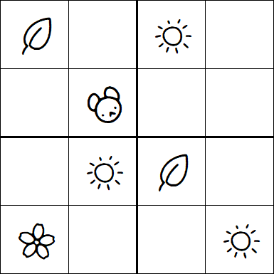 Kids Sudoku 4x4 - Simple
