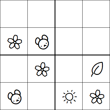 Kids Sudoku 4x4 - Easy