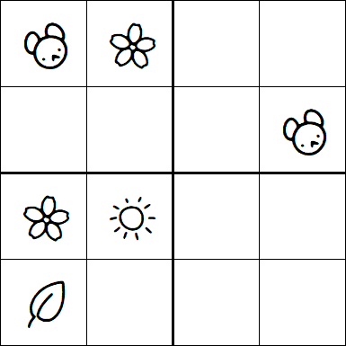 Kids Sudoku 4x4 - Easy