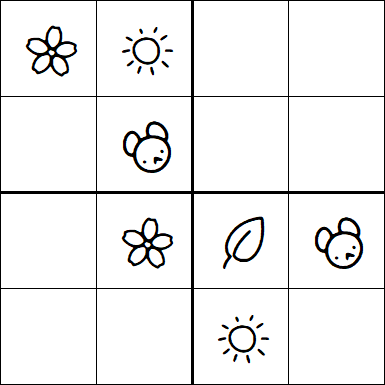 Kids Sudoku 4x4 - Easy