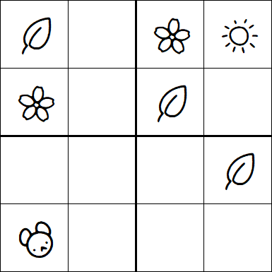 Kids Sudoku 4x4 - Easy