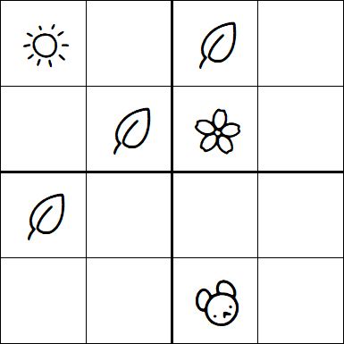Kids Sudoku 4x4 - Easy