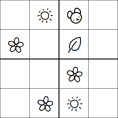 Kids Sudoku 4x4 - Easy