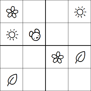 Kids Sudoku 4x4 - Easy