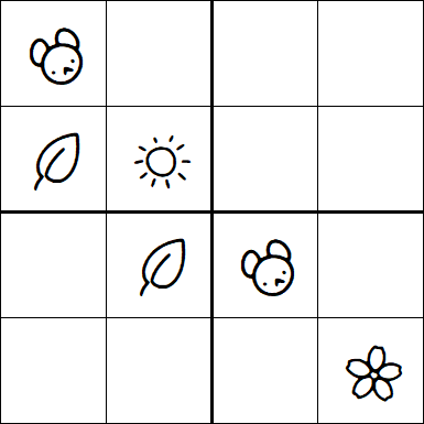 Kids Sudoku 4x4 - Easy