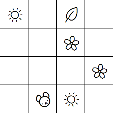Kids Sudoku 4x4 - Easy