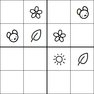 Kids Sudoku 4x4 - Easy