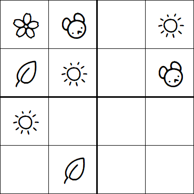 Kids Sudoku 4x4 - Fácil
