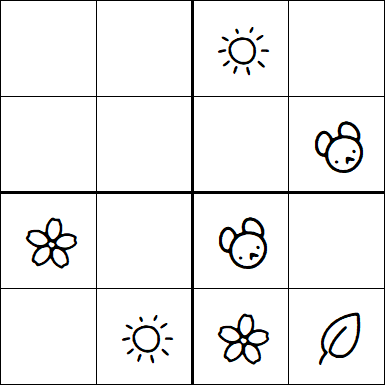 Kids Sudoku 4x4 - Easy