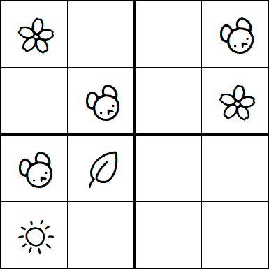 Kids Sudoku 4x4 - Easy