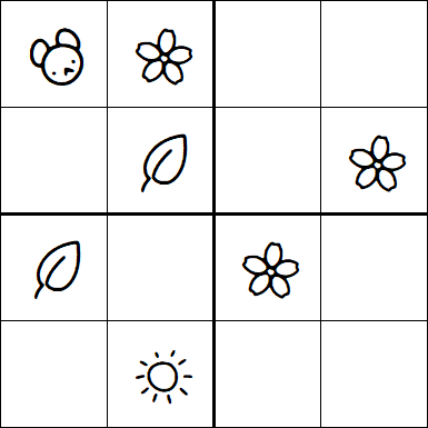 Kids Sudoku 4x4 - Simple