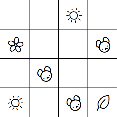 Kids Sudoku 4x4 - Easy
