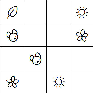 Kids Sudoku 4x4 - Easy