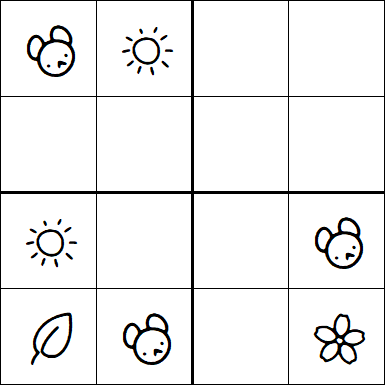 Kids Sudoku 4x4 - Easy
