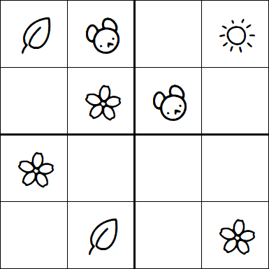 Kids Sudoku 4x4 - Easy