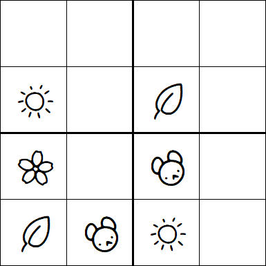 Kids Sudoku 4x4 - Fácil