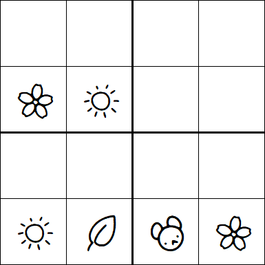 Kids Sudoku 4x4 - Fácil