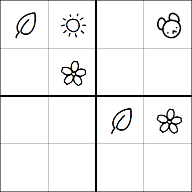 Kids Sudoku 4x4 - Easy