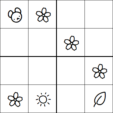 Kids Sudoku 4x4 - Easy