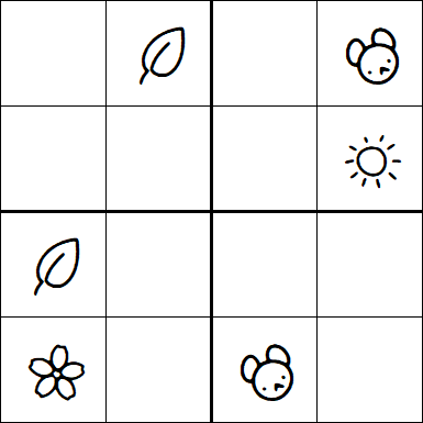 Kids Sudoku 4x4 - Easy
