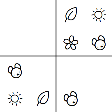 Kids Sudoku 4x4 - Easy