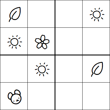 Kids Sudoku 4x4 - Easy