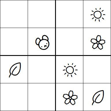 Kids Sudoku 4x4 - Easy