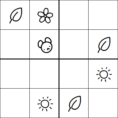 Kids Sudoku 4x4 - Easy