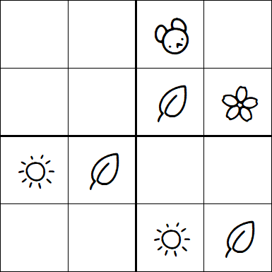 Kids Sudoku 4x4 - Simple