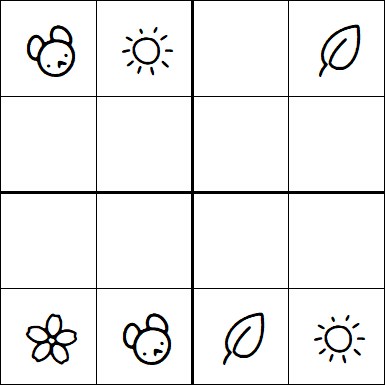 Kids Sudoku 4x4 - Easy