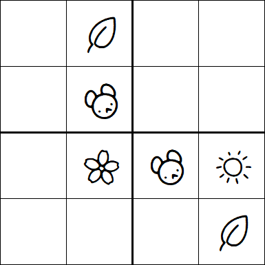 Kids Sudoku 4x4 - Easy