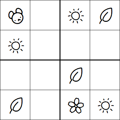 Kids Sudoku 4x4 - Fácil