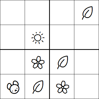 Kids Sudoku 4x4 - Easy